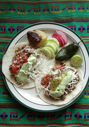 A picture of Mexican-Style Soy Tacos.