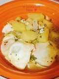 Potato Stew with Poached Eggs