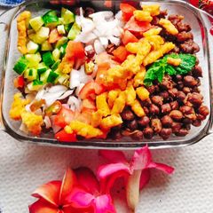 A picture of Black Chickpea Salad.
