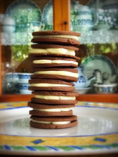 Una foto de Alfajores de chocolate