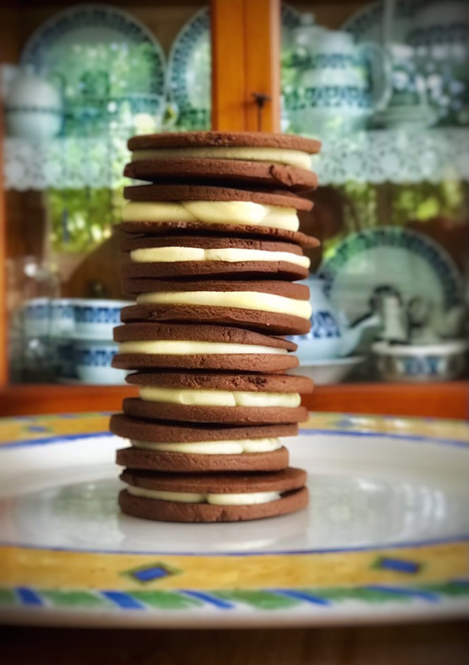 Una foto de Alfajores de chocolate