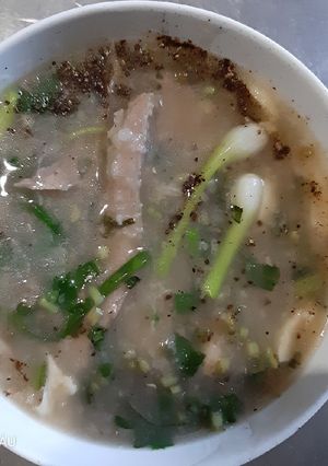 Hình của món Cháo thịt bò.