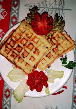 O poză a rețetei Waffle aperitiv.
