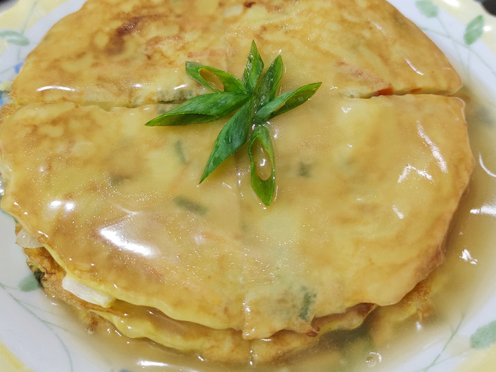 Resep: Egg foo young with gravy souce Rumahan