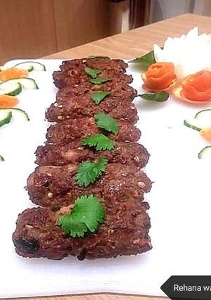 A picture of Seekh kababs.