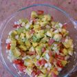 Ensalada de aguacate, tomate 🍅 y cebolla