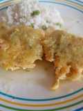 Tortitas de pollo en salsa verde