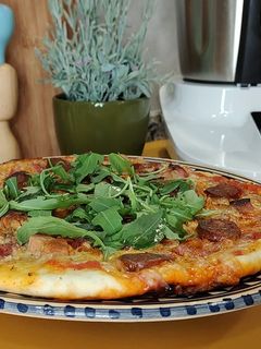 Una foto de Masa de pizza fácil con Moulinex Click&Cook