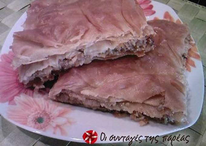 Recipe of Favorite Amazing pie with ground meat and fresh mushrooms