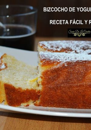 Una foto de Bizcocho de Yogur de Limón – Rápido, fácil, jugoso y sabroso – video receta