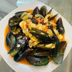 Kerang Simping & Ijo Asam Manis Pedas রেসিপির প্রধান ছবি