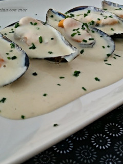 Una foto de Mejillones al cava