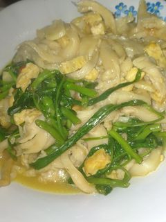 Foto resep Tumis jamur tiram tempe kangkung