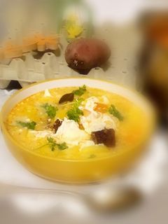 Savanyú krumplileves recept fotója