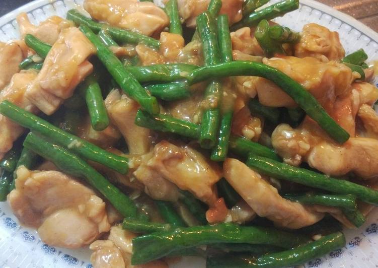 Cara Gampang mengolah Ayam Kacang Panjang Saos Hoisin yang Lezat
