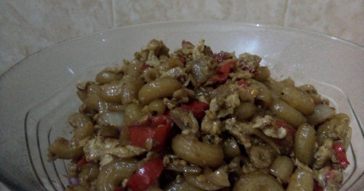 Resep Tumis makaroni pedas manis oleh eynad Cookpad