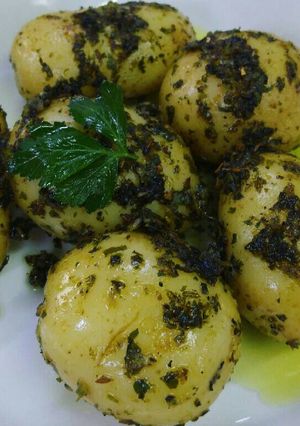 Una foto de Papas cambray al cilantro