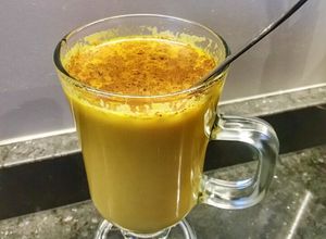 Una foto de Golden Milk o leche dorada