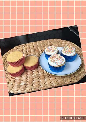 Foto resep Gluten free Vanilla Cupcakes (tanpa baking soda, baking powder)