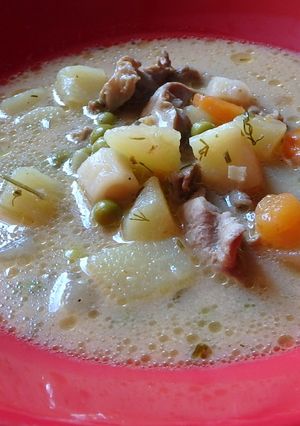 Tejszínes-tejfölös zúzagulyás recept fotója