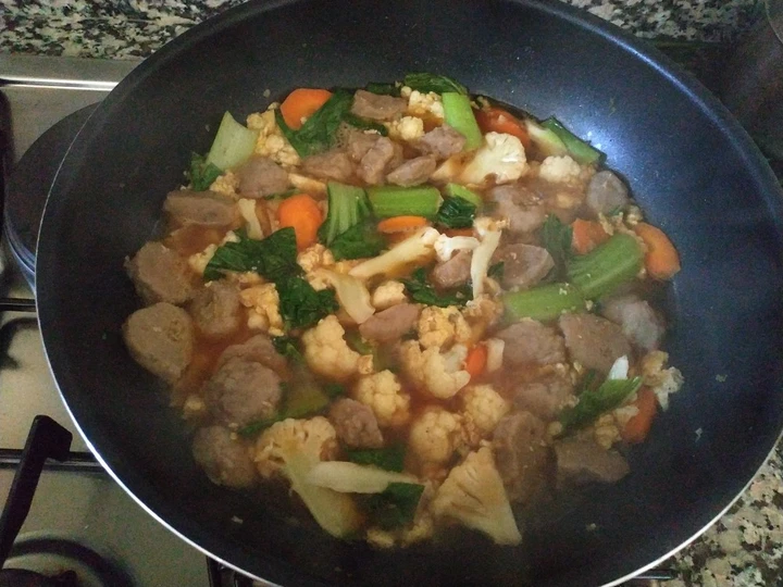 Cara Gampang Membikin Resep Capcay Baso Kuah Kecap yang Menggugah Selera Anti Ribet, Mantap Sekali