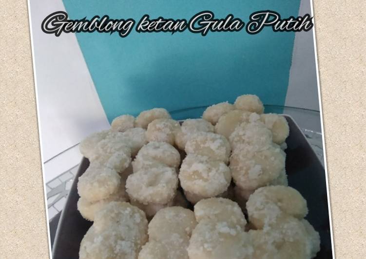 resep cara buat Gemblong Ketan Gula Putih