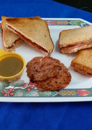 A picture of Toasted Chicken Smoked Ham Sandwich.