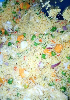 A picture of Steam cous cous.