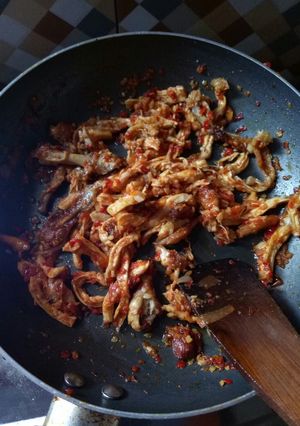 Foto resep Ayam suwir bumbu ulek