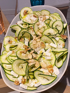 Una foto de Carpaccio de calabacín con queso feta