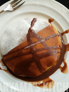 A picture of Eggless pancake😍.