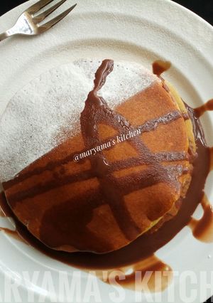 A picture of Eggless pancake😍.
