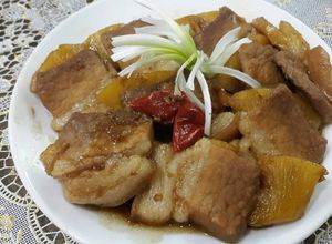Hình của món Thịt kho thơm (dứa).