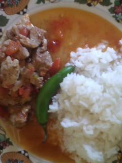 Una foto de Lomo de cerdo en salsa