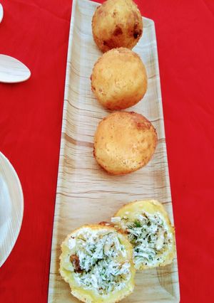 A picture of Khopra patties.