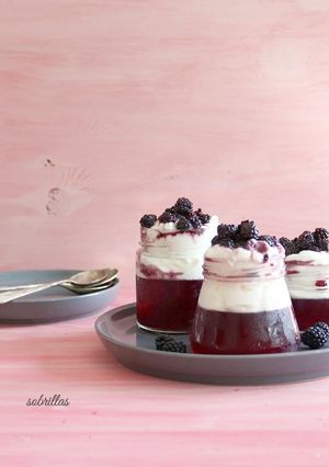 Una foto de Gelatina de Moras