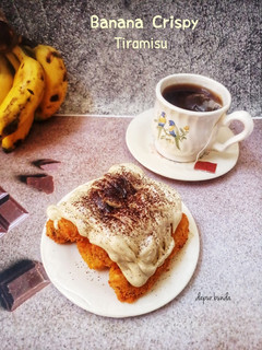 Foto resep Banana crispy tiramisu