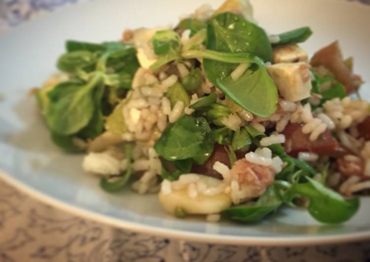 Ensalada de arroz con kiwi y aguacate 🥗🍐🥝🥑