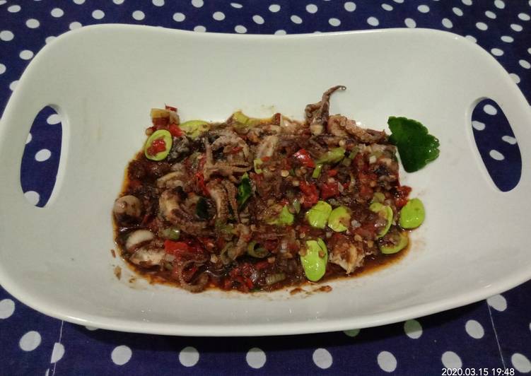 Resep Sambalado Pete Baby Gurita Cepat