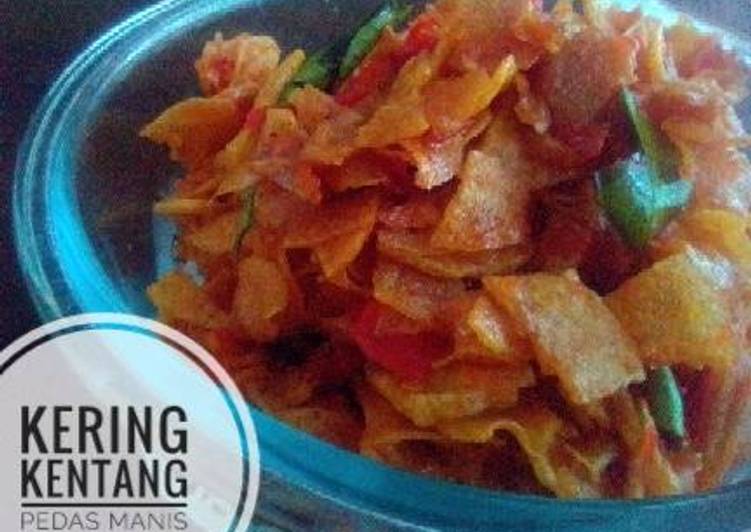 Resep Kering Kentang Pedas Manis #bikinramadanberkesan yang Lezat Sekali