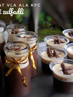 Foto resep Puding super nyoklat dengan vla ala kfc