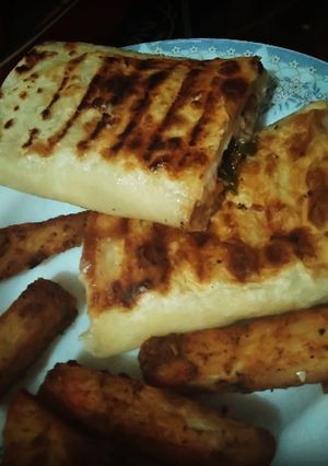 صورة لوصفة شاورما بالرقاق الطري