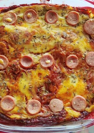 Foto resep Lasagna kulit pangsit😂