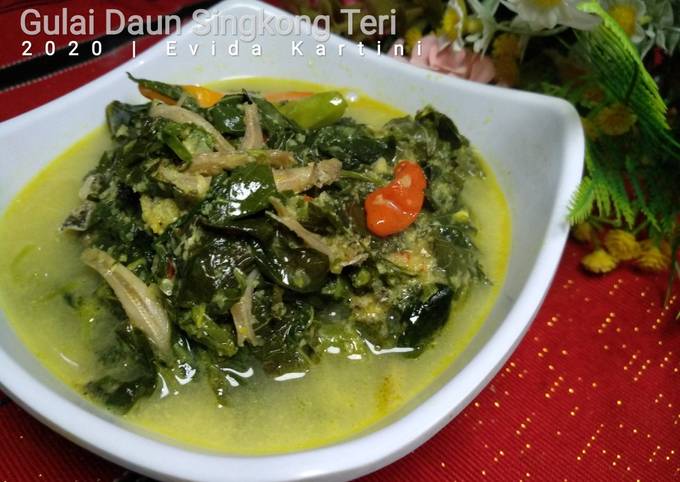 Resep Gulai Daun Singkong Teri Anti Gagal