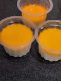 Pudding susu siram sirup jeruk