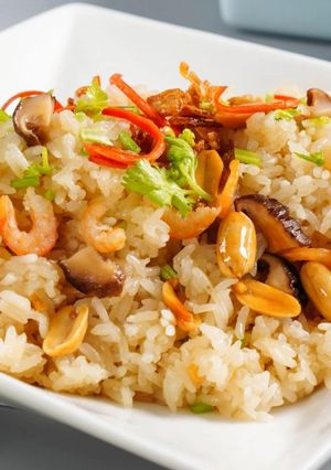 A picture of Teochew Glutinous Rice.
