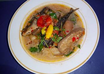 Resep Unik Puasa Hari ke 9 (Sayur Ikan Laut &amp;amp; Terong Kemangi) Sedap