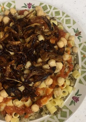 صورة لوصفة كشري 🍜