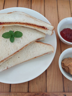 Foto resep Sandwich selai Kacang Stroberi