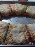 Rosca de Reyes Filled with Cream and Fruit
